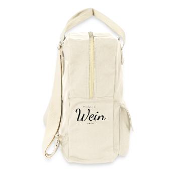 Wein Spuren - Retro Rucksack - Naturweiß - Rechts