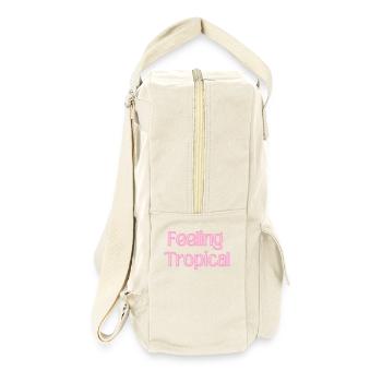 Feeling Tropical - Retro Rucksack - Naturweiß - Rechts