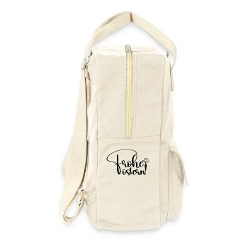 Frohe Ostern 🐰🌸 - Retro Rucksack - Naturweiß - Rechts
