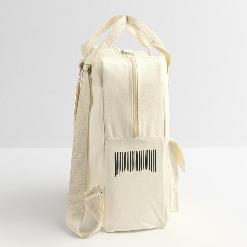 Barcode Striche Linien Gekritzelt Strichcode Scan Retro Rucksack