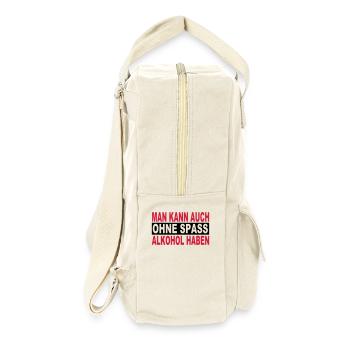 Alcool - Sac à dos rétro - blanc naturel - Droite