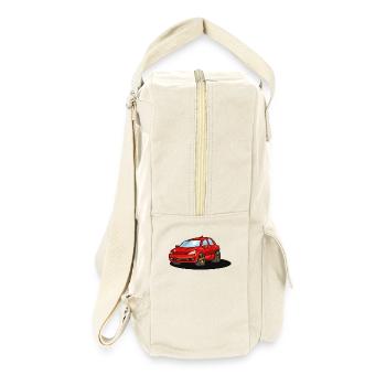 red_car - Retro Rucksack - Naturweiß - Rechts