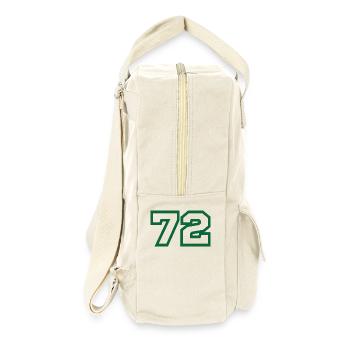 Nummer 72 Sport - Retro Rucksack - Naturweiß - Rechts