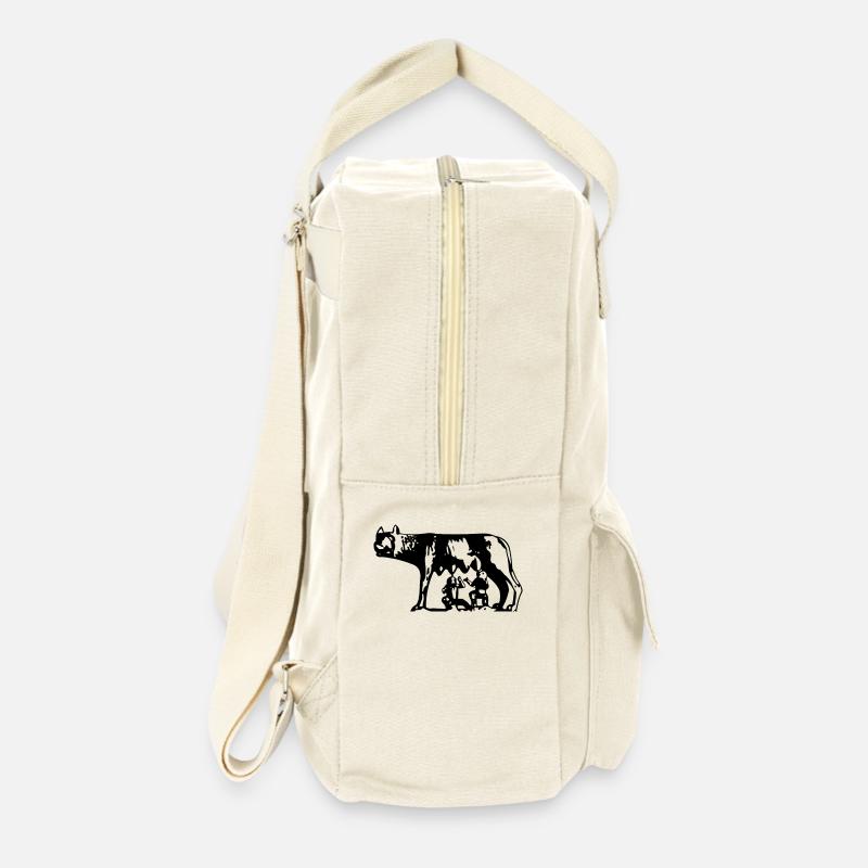Capitoline Wolf - Sac à dos rétro - blanc naturel
