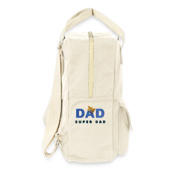 Super-Papa - Retro Rucksack - Naturweiß - Rechts
