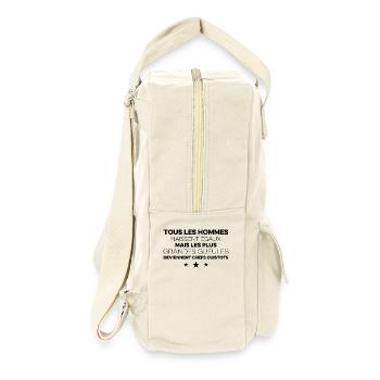 Koch Koch Geschenk Brigade lustiger Humor - Retro Rucksack - Naturweiß - Rechts