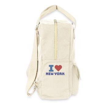 I LOVE NEW YORK - Retro Rucksack - Naturweiß - Rechts