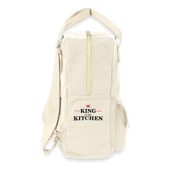 Kochschürze für Männer - Retro Rucksack - Naturweiß - Rechts