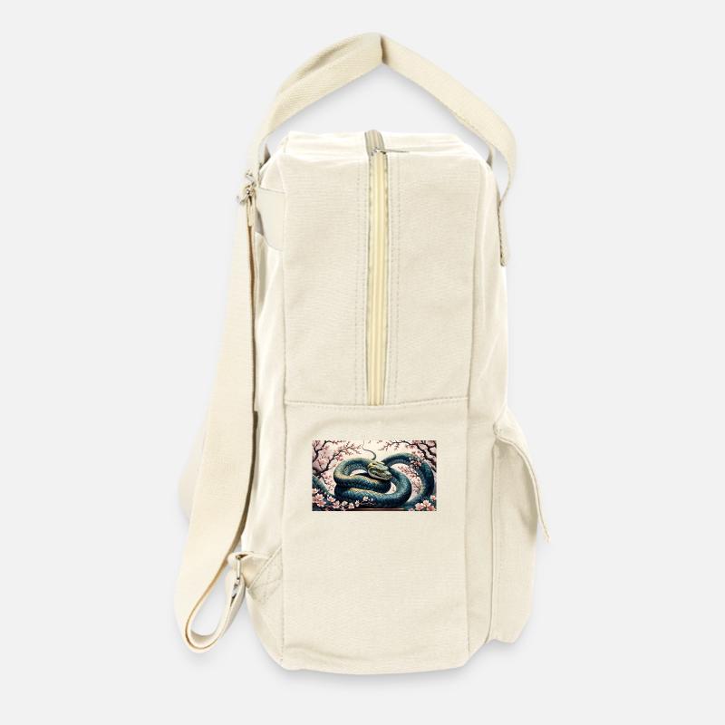 Fleur de cerisier l’année du serpent - Sac à dos rétro - blanc naturel