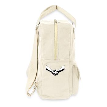 solidarité - Sac à dos rétro - blanc naturel - Droite