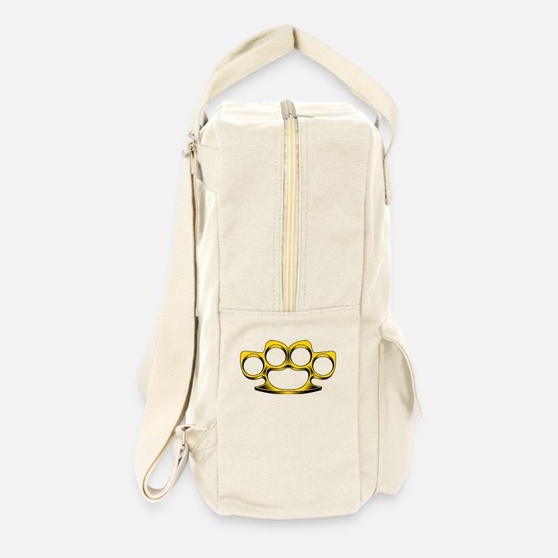 Schlagring - Retro Rucksack - Naturweiß