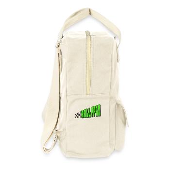 Rallyfan vert noir - Sac à dos rétro - blanc naturel - Droite