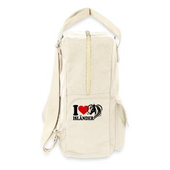 I love horse Icelander - Retro Backpack - natural - Right