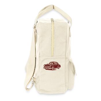 Oldtimer - Retro Rucksack - Naturweiß - Rechts