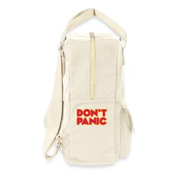 Don't Panic 2zeilig - Retro Rucksack - Naturweiß - Rechts