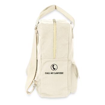 Call My Lawyer! - Retro Rucksack - Naturweiß - Rechts