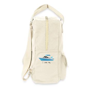 Motorboat Sport boat - Retro Backpack - natural - Right