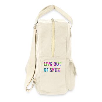 Live Out of Spite - Retro Backpack - natural - Right