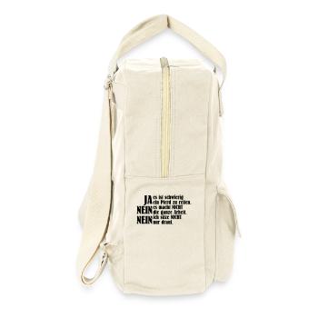Ja_es_ist_schwierig - Retro Rucksack - Naturweiß - Rechts