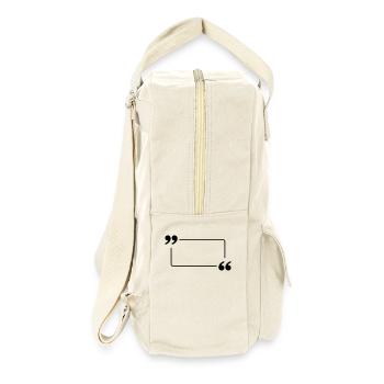 Bulle citation 1 (à personnaliser) - Sac à dos rétro - blanc naturel - Droite