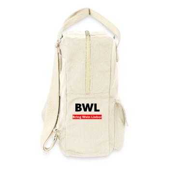 BWL Bring Wein Lieber - Retro Rucksack - Naturweiß - Rechts