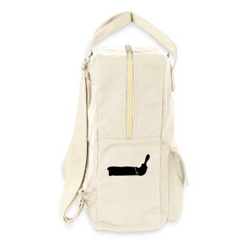 maler - Retro Rucksack - Naturweiß - Rechts