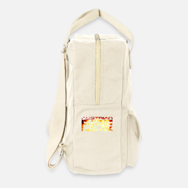 austrian firefighter - Retro Rucksack - Naturweiß