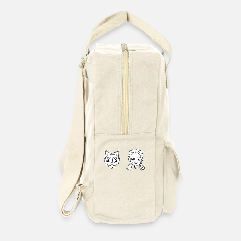 Haustier Hund - Retro Rucksack - Naturweiß