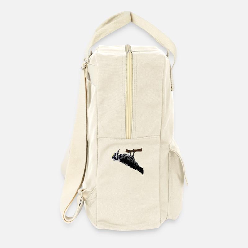Dreizehenspecht - Retro Rucksack - Naturweiß