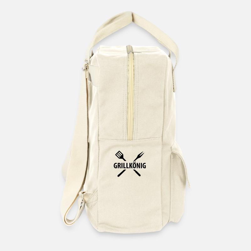 grillkönig - Sac à dos rétro - blanc naturel