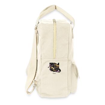Star (gold) // Illustration - Retro Backpack - natural - Right