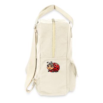 Ladybug cartoon animal - Retro Backpack - natural - Right