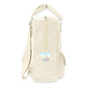 Watercolour Sailboat Illustration - Nautical Theme - Retro Backpack - natural - Right