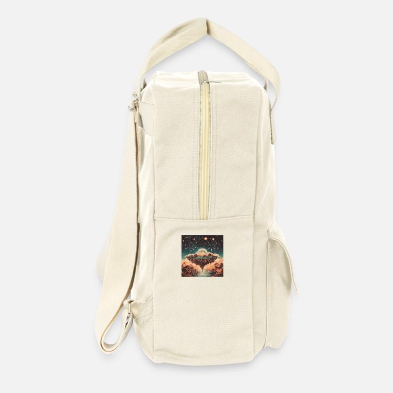 floating island - Retro Rucksack - Naturweiß