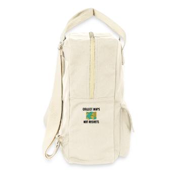 Collect Maps Not Regrets GIS Travel - Retro Backpack - natural - Right