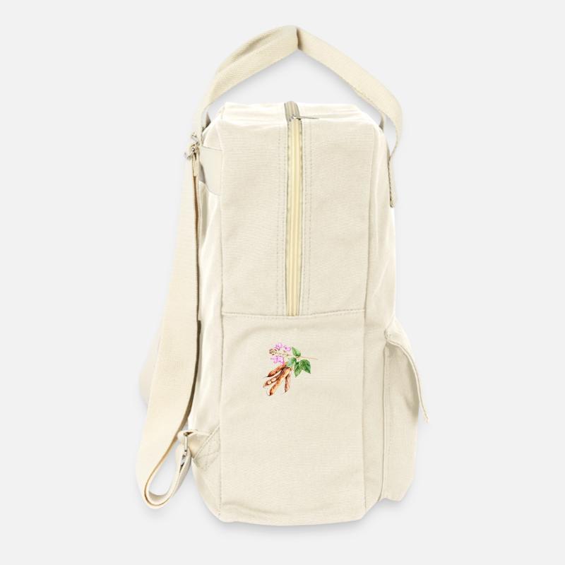 Normale Bohnen – Aquarell - Retro Rucksack - Naturweiß