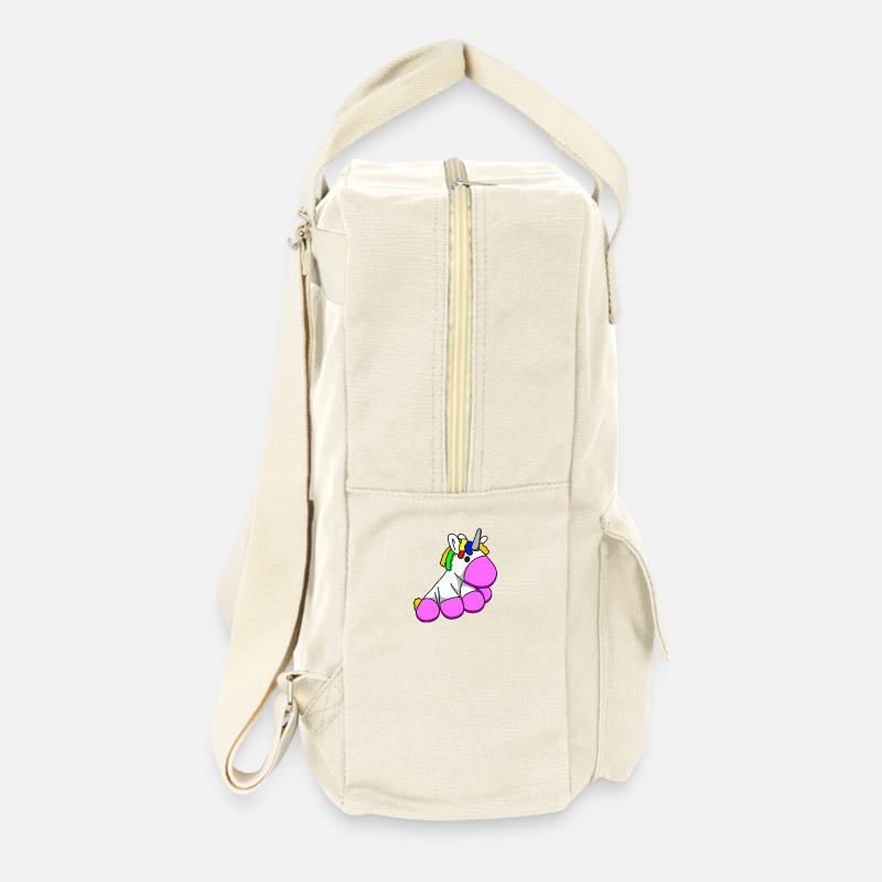 Einhorn3 - Retro Rucksack - Naturweiß