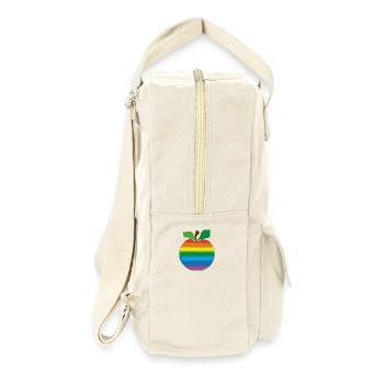 Apfel - Retro Rucksack - Naturweiß - Rechts