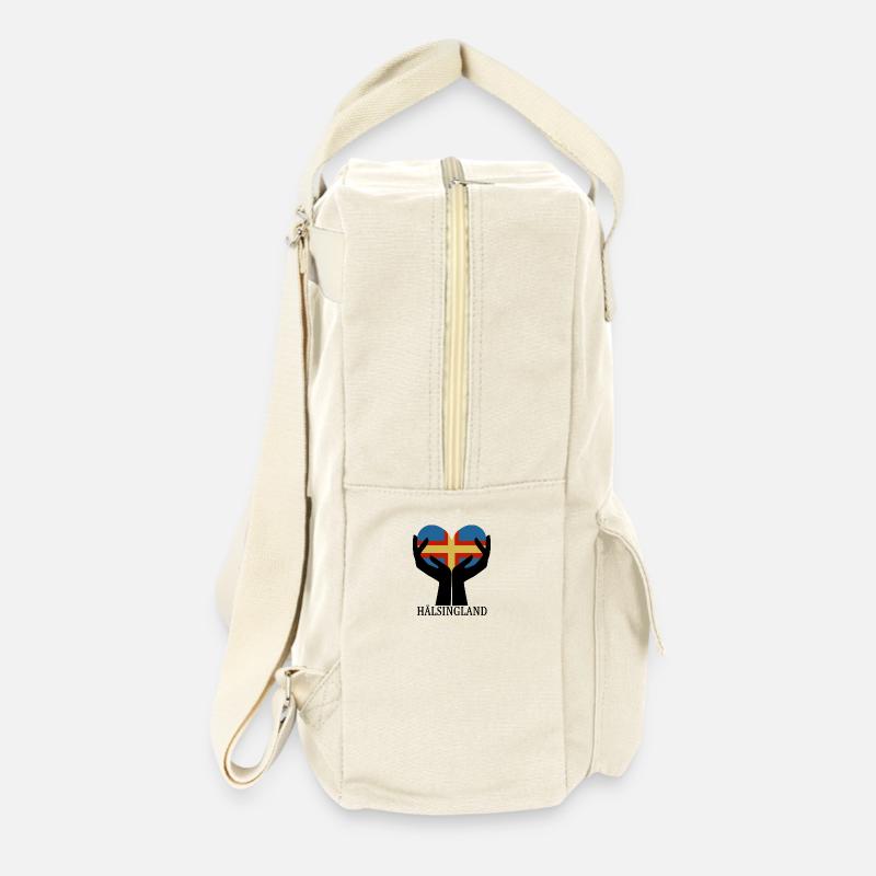 Herz HÄLSINGLAND - Retro Rucksack - Naturweiß