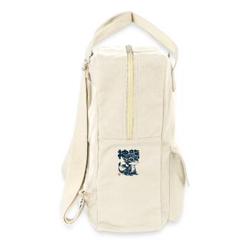 Fantasie-/Sci-Fi Mystischer Drache - Retro Rucksack - Naturweiß - Rechts
