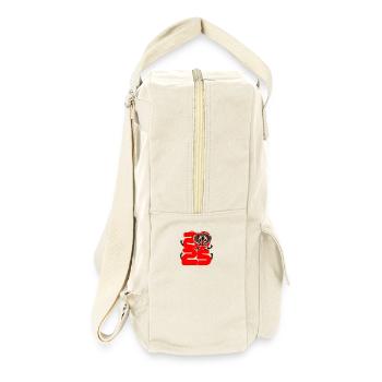 Giftige gefährliche Schlange 2025 - Retro Rucksack - Naturweiß - Rechts