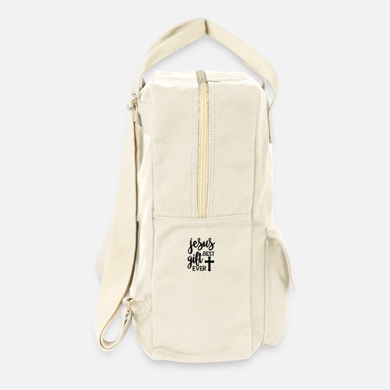 Jesus, das beste Geschenk - Retro Rucksack - Naturweiß