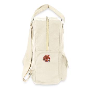 Wut verschlingt mich, lustige sarkastische Mädchen - Retro Rucksack - Naturweiß - Rechts