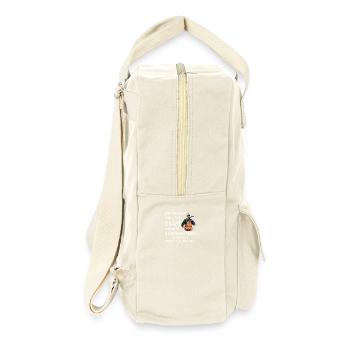 Who digs a pit for others - Funny building saying - Retro Backpack - natural - Right