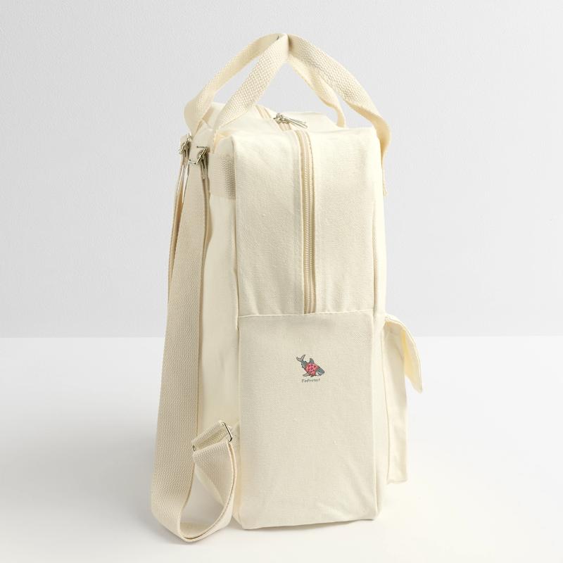 Comic Hai mit Herzpullover Retro Rucksack