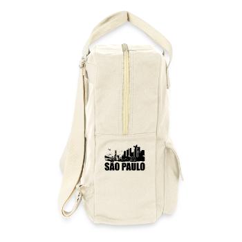 Sao-Paulo-Skyline - Retro Rucksack - Naturweiß - Rechts