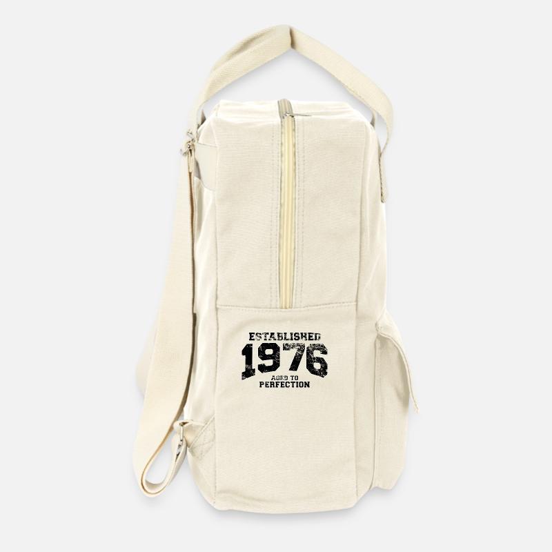 established 1976 - aged to perfection(dk) - Retrorygsæk - råhvid