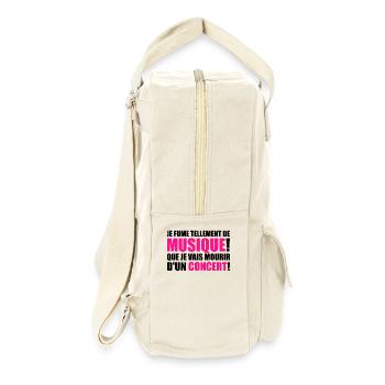 je fume tellement de musique! - Retro Backpack - natural - Right