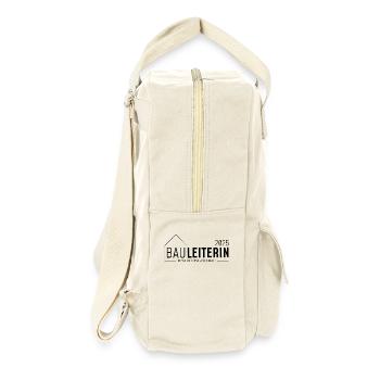 Bauleiter 2025 - Jetzt wird genau hingeschaut - Retro Rucksack - Naturweiß - Rechts