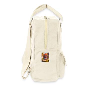 super cute birds around the world – Turkey - Retro Backpack - natural - Right